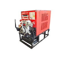 Стационарная пожарная мотопомпа ЛЗПМ с комплектом ПТВ МП-40/100.2