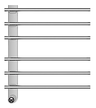 Полотенцесушитель электрический AQUAme AQM3116CR хром