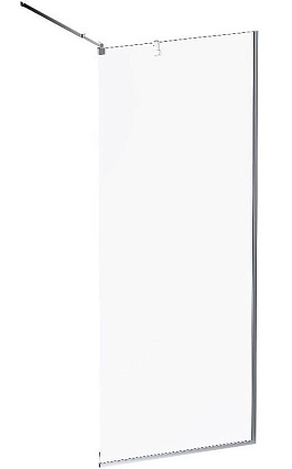 Душевая перегородка Am.Pm Func W84WI-80-F1-MTE 80x200 матовый хром, прозрачное