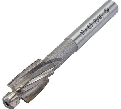 Цековка с постоянной направляющей цапфой 12х6.6x80 мм, Р6АМ5, ц/х 8 мм, ГОСТ 26258-87 CNIC 59586