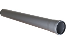 Труба EVER PLAST 50, 1 м, ПП, толщина 1.8 мм 554002