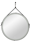 Зеркало Art&Max Milan 100x100 с подсветкой, черный