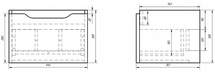 Мебель для ванной Dreja Tiny 50, белая