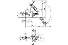 Механический плунжерный зажим с кронштейном KUKAMET 511-7