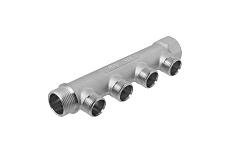 Коллектор MPF 4 выхода х 3/4" х 1/2" наружная резьба ИС.071058