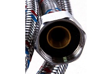 Подводка для воды СТМ сталь, 1/2&quot;, гайка-гайка, 180 cм CWFHF180