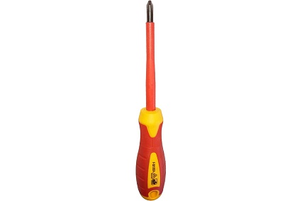 Диэлектрическая крестовая отвертка PH1*80мм, до 1000V Berger BG BG1056