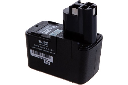 Аккумулятор (7.2V; 1.5Ah; Ni-Cd) для электроинструмента Bosch Topon TOP-PTGD-BOS-7.2-1.5