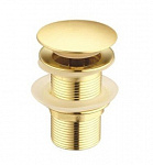Донный клапан Ceramalux RD011 с переливом, золото