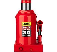 Гидравлический бутылочный домкрат Stayer RED FORCE, 30т, 285-465 мм, 43160-30 43160-30_z01