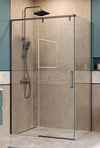 Душевой уголок BelBagno SOFT_CLOSE-1-AH-1-120/100-C-GM 120x100 прозрачный, оружейная сталь