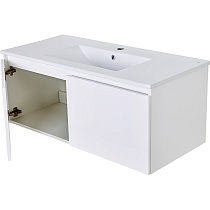 Мебель для ванной Orange Квадро 100 см, раковина фарфор
