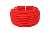 Труба гофрированная Hoobs d 25, 25x29, цвет красный, для труб Dn20, бухта 50 м HB-PEGF-2529RED