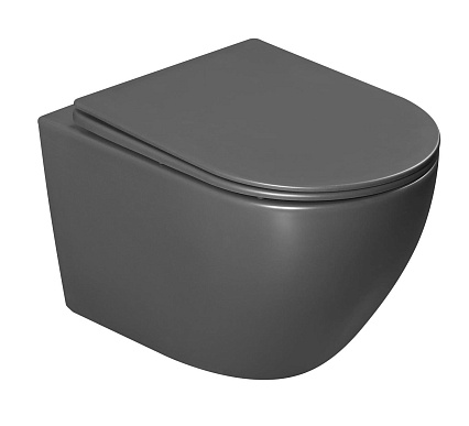 Подвесной унитаз Vincea Tornado Globo VT1-14TMA безободковый, антрацит матовый
