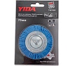 Щетка плоская из нейлона YIDA 75 мм, с переходником для дрели TORGWIN T407099