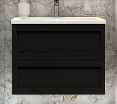 Мебель для ванной Art&Max Platino 75 см черный матовый