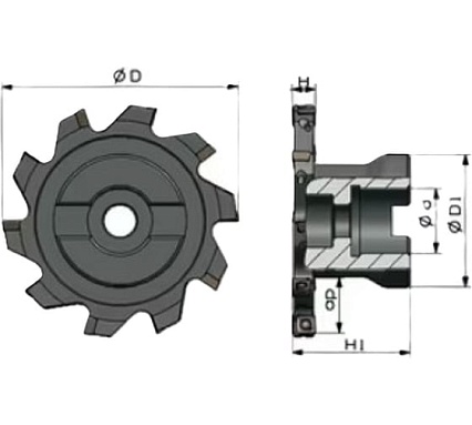 Фреза дисковая насадная SANT PT01.12C40.200.14.H18 200 мм 4603390586329