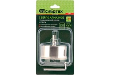 Сверло по керамической плитке и стеклу 60х55 мм Сибртех 72724