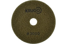 Алмазный гибкий шлифовальный круг (черепашка), 100 мм, Р3000, сухой KRUGO PPD043000