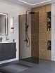 Душевая перегородка Belbagno UNO-L-1-TB-100-BR-GM 100x200 бронза, оружейная сталь