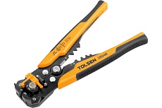 Съёмник изоляции TOLSEN Industrial автоматический 200 мм, торцевой, 0.2-6 мм2, двухкомп. рукоятки 38048