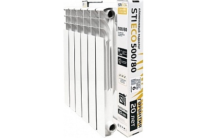 Радиатор STI AL ECO RUS 500/80 6 сек. ТТ000015888