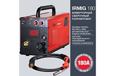 Сварочный полуавтомат Fubag IRMIG 180 (31 432) + Горелка FB 250 3m ( FB 250 Ergo 3m) (38443) + Маска сварщика &quot;Хамелеон&quot; IR 9-13N S (38072) + Сварочные краги на подкладке красные FWGN 10R (641180), 31 432.4 31432.4