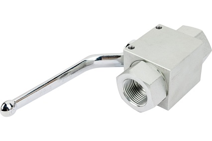 Гидравлический шаровой кран TITAN LOCK 1", типа ВР-ВР, с креп. отв., сталь TLHYDV1F