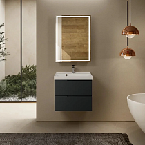 Тумба с раковиной AQUAme S3 60 см антрацит