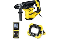 Комплект Trotec перфоратор PRDS 11-230V, дальномер bd26 и светодиодный фонарь PWLS 05-10 PWLS05-10-set9