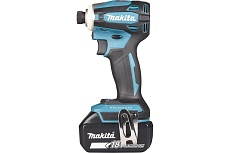 Аккумуляторный ударный бесщеточный шуруповерт Makita Т-Режим, 1/4&quot;, 180Нм, М5-М16, кейс, 2x5Ач DTD172RTJ