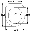 Крышка-сиденье для унитаза Villeroy&Boch Architectura 9M70S101 округлое SlimSeat с микролифтом