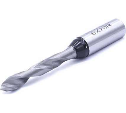 Сверло присадочное сквозное усиленное KJ1-V40207R (6х70 мм; хв-к 10 мм; правое вращение) МНОГОФРЕЗ 6572