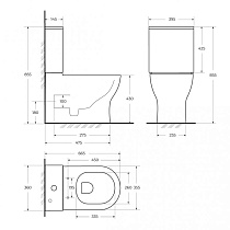 Чаша для унитаза BelBagno Sfera-Tor BB2141CP-TOR безободковая, смыв TORNADO