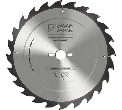 Диск пильный 315x3.2x30 мм, 24T, A=15° ATB WOODWORK 33.315.24