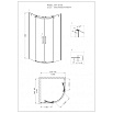 Душевой уголок Grossman Cosmo GR-2100 100x100 четверть круга