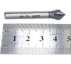 Зенкер конический 3-х канавочный (8.3х46 мм; хвостовик 6 мм; HSS) Bucovice Tools 741083