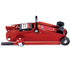 Домкрат подкатной гидравлический AUTOPROFI 2 тонны, высота подъёма 135 - 385 мм., резиновая опора, в кейсе DP-20RH K