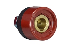 Панельная розетка 35-50 мм, 1 шт, &quot;класс В&quot;, цвет красный Энаргит П35-50-1-B-R