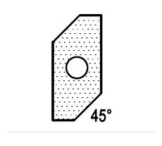 Нож для снятия фаски T16201 45 градусов для 1472516512 ROTIS 744.T16201