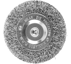 Кордщетка стальная плоская для дрели 75 мм MONOGRAM 106-885