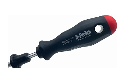 Плоская отвертка Felo шлицевая, SL 4,0х0,8, с захватом для крепежа 52004510