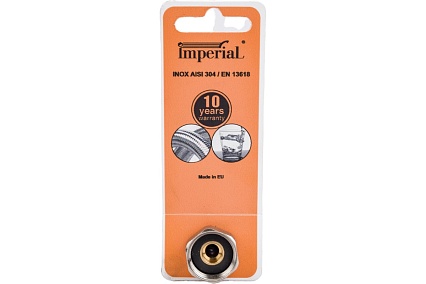Подводка для холодной и горячей воды Imperial 669.80 в том числе питьевой, в стальной оплетке, гибкая 0,8 м 3/8M-1/2F DN8