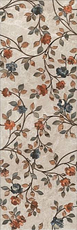 Декор Kerama Marazzi Гран-Виа цветы обрезной 30х89.5 см, VT\A26\13083R