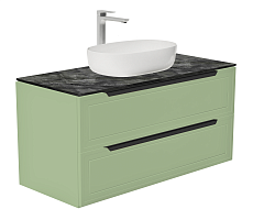 Тумба со столешницей ЗОВ Севилья 100 см куритиба, фисташковый