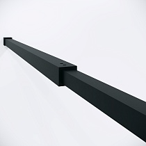 Душевая перегородка Niagara Nova NG-582-10BLACK 100x200 белый градиент, профиль черный матовый