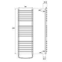 Полотенцесушитель электрический Point PN05152SE П18 50x120 хром