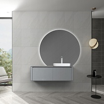 Мебель для ванной Black&White Universe U915.1200R 120 см, светло-серый, правая