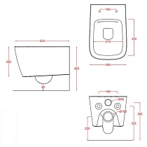 Подвесной унитаз Artceram A16 ASV003 12 00 безободковый, zync yellow