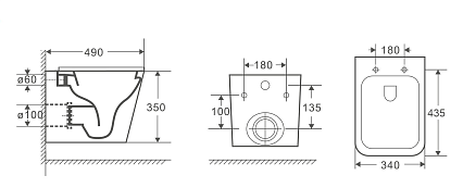 Комплект Weltwasser 10000010483 унитаз Gelbach 041 GL-WT + инсталляция + кнопка Amberg RD-WT